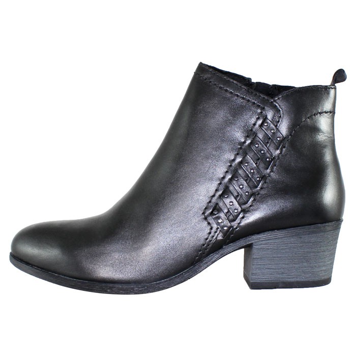 Botine Piele Naturala Dama Elegante Negru Marco Tozzi 2 25320