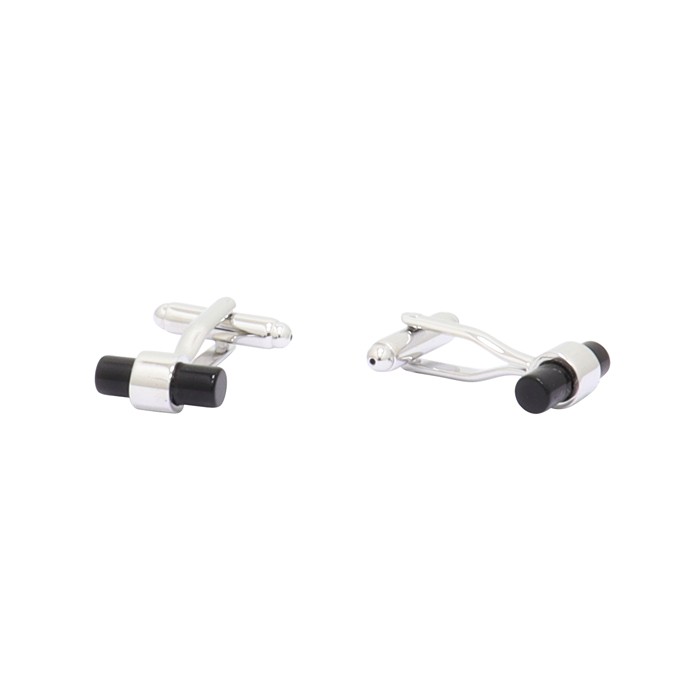 never fax Actor Butoni camasa barbati - argintiu, negru, Gama - BTN-GM-0015-Argintiu-Negru  - PalomaShop.ro