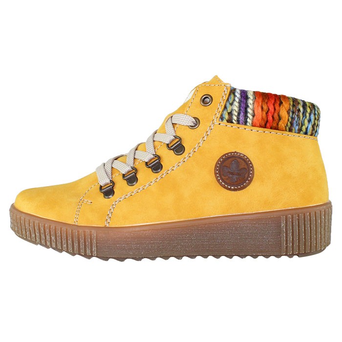 Slink Unpacking Clean the floor Ghete dama - galben, Rieker - iarna, imblanite - M6411-68-Yellow -  PalomaShop.ro