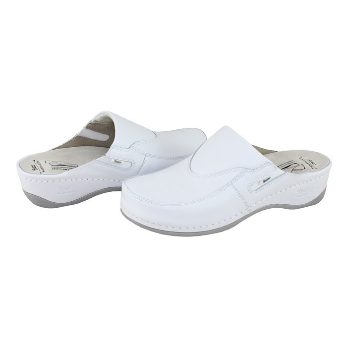 Saboti Piele Naturala Dama Alb Dr Batz Medicinal Fc10 White Palomashop Ro
