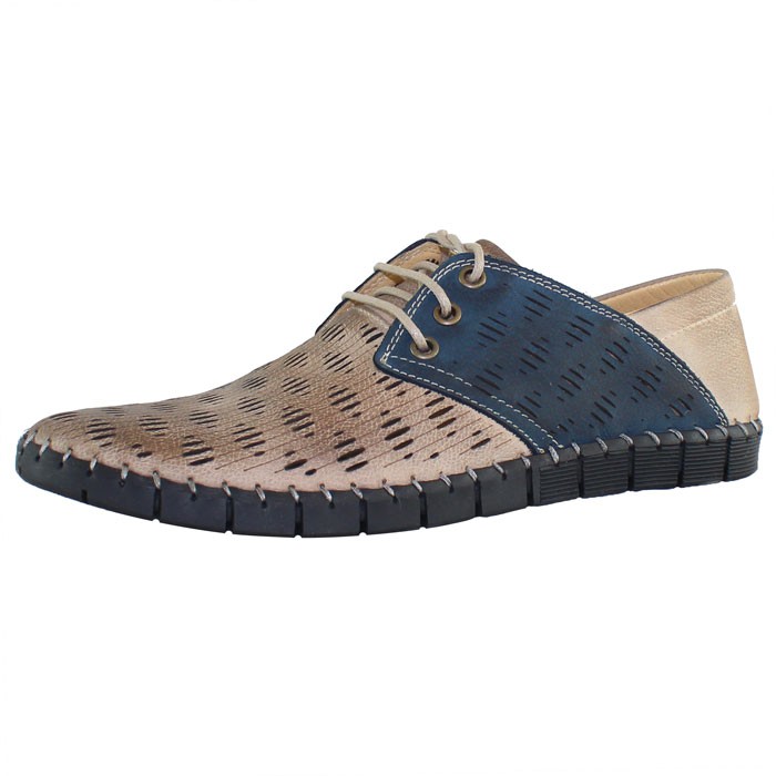 Pantofi naturala - maro, bleumarin, Dogati shoes - DC-106-08-53 - Palomashop.ro