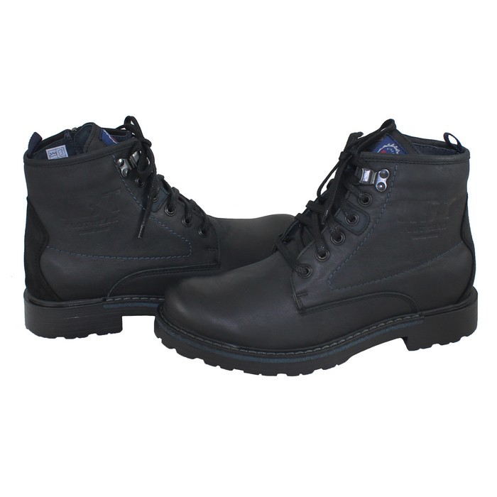 Ghete Piele Naturala Barbati Negru Krisbut 6204 3 3 Black Palomashop Ro