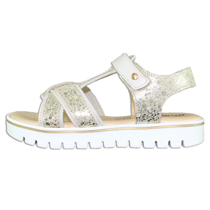 Sandale naturala alb, auriu, Melania - ME6006F9E-B - Palomashop.ro