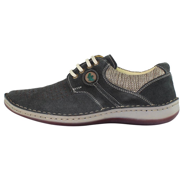 Pantofi Piele Intoarsa Barbati Gri Otter Ot9560 K6i