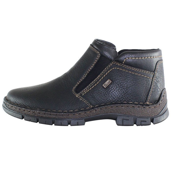 Ghete Piele Naturala Barbati Negru Rieker 12282 00 Black