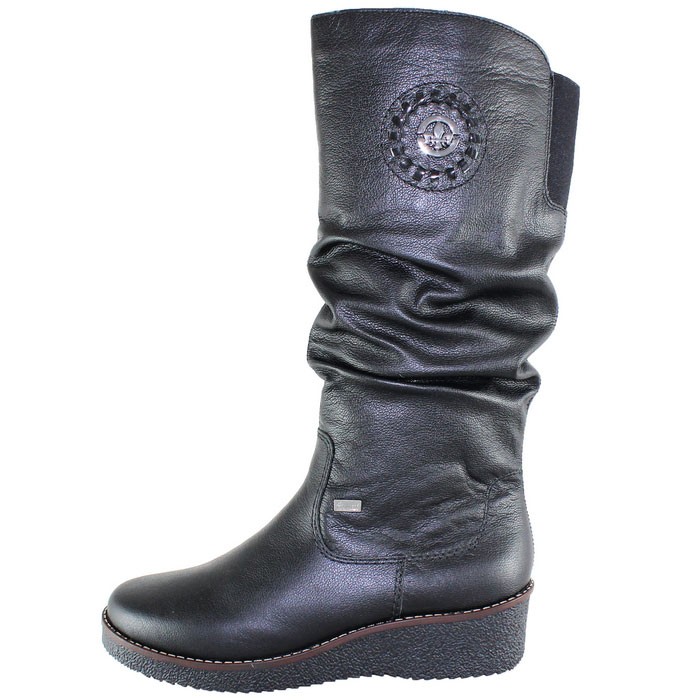 Cizme Piele Naturala Dama Negru Rieker Iarna Y4668 00 Black Y4668 00 Black Paloma Shop
