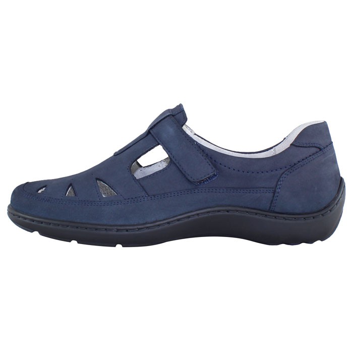 Pantofi Piele Naturala Dama Bleumarin Waldlaufer Relax