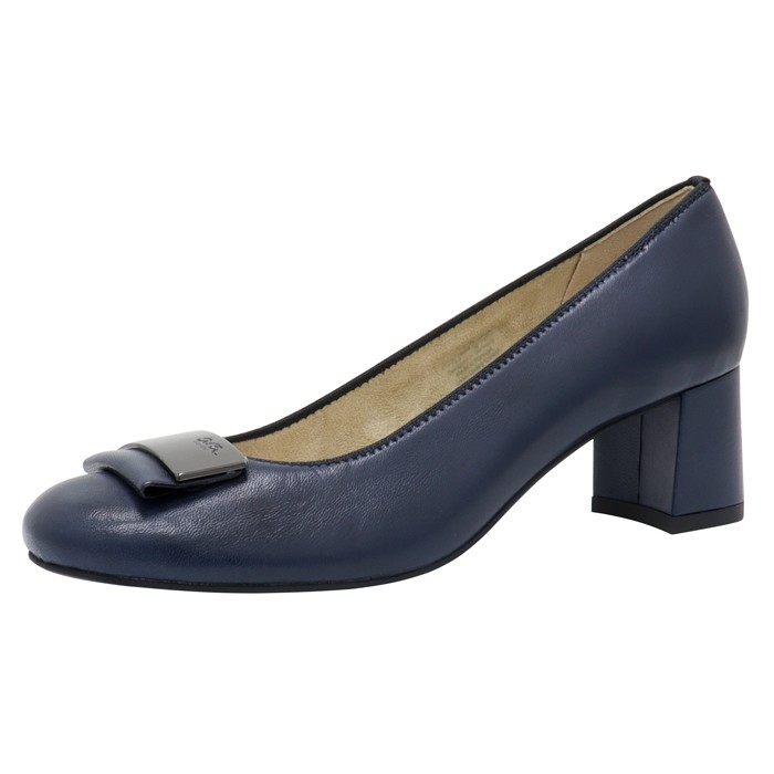 Pantofi piele naturala dama - albastru, - mediu 12-35512-Albastru PalomaShop.ro