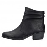Botine dama - negru, Rieker - iarna - 75556-00-Negru