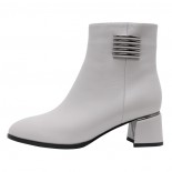 Botine piele naturala dama elegante - gri, Epica - iarna - K3K350033A-50-N-Gri