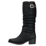 Cizme dama - negru, Rieker - iarna, imblanite - 73191-00-Negru