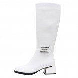 Cizme piele naturala dama - alb, Epica - iarna - V723A349-61B-C365-Alb