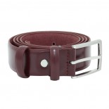 Curea piele barbati cu catarama metalica - bordo, Bogadi - CR-BGD-0009-Bordo