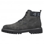 Ghete barbati - gri, Rieker - iarna, imblanite, impermeabil - 30440-45-Gri