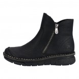 Ghete dama - negru, Rieker - iarna, imblanite - 73357-00-Negru
