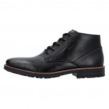 Ghete piele naturala barbati - negru, Rieker - iarna - 33207-00-Negru