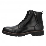 Ghete piele naturala barbati - negru, Rieker - iarna, imblanite - 33104-00-Negru