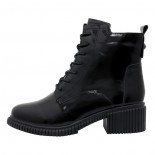 Ghete piele naturala dama - negru, Pass Collection - iarna - J8B21602-01-L-Negru