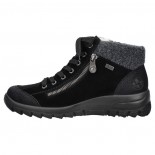 Ghete piele naturala dama - negru, Rieker - iarna, imblanite, impermeabil - L7132-01-Negru