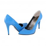 Pantofi piele naturala dama - albastru, Nike Invest - toc inalt - M510-B26