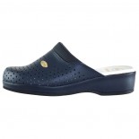 Saboti piele naturala - bleumarin, Scholl - medicinali - F20002-1040-370-Clog-Black-Guard-Navy-Blue