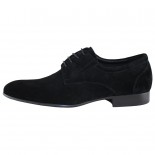 Pantofi eleganti, piele intoarsa barbati - negru, Alberto Clarini - C211-501F-Black