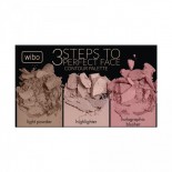 Paleta pentru conturarea fetei - Wibo 3 Steps To Perfect Face - Light - Deschis
