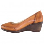 Pantofi piele naturala dama - maro, Dogati shoes - toc mediu - 5055-V-Brown