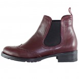 Ghete piele naturala dama - bordo, Elvis - iarna - 432-4-Bordo