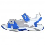 Sandale piele naturala copii - alb, gri, albastru, Melania - ME6017F9E-B