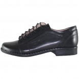 Pantofi piele naturala dama - negru, Nicolis - 14238-Negru-Box