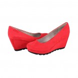 Pantofi dama - rosu, s.Oliver - toc inalt - 5-22428-26-533-Chili