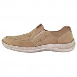 Pantofi piele naturala barbati - bej, Rieker - 03067-21-Brown