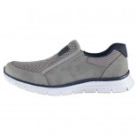 Pantofi piele naturala sport barbati - gri, Rieker - B4873-40-Grey