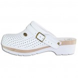 Saboti piele naturala - alb, Scholl - medicinali - F20176-1065-370-Clog-S-Comf-B-S-Ce-White