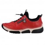 Pantofi dama - rosu, Rieker - relax, confort - 45951-33-Rosu