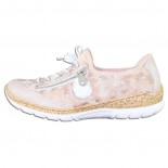 Pantofi dama - roz, Rieker - relax, confort - N4263-30-Rosa