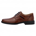 Pantofi eleganti piele naturala barbati - maro, Rieker - relax, confort - B0803-24-Maro