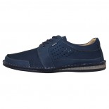 Pantofi piele naturala barbati - albastru, Krisbut - 5316-1-9-Albastru