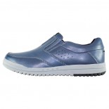 Pantofi piele naturala barbati - albastru, Mels - 71968-Blue