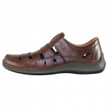 Pantofi piele naturala barbati - maro, Rieker - relax, confort - 05268-25-Brown