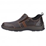 Pantofi piele naturala barbati - maro, Rieker - relax, confort, impermeabil - 05355-25-Maro