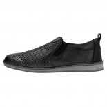 Pantofi piele naturala barbati - negru, Rieker - relax, confort - 05457-00-Negru