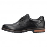 Pantofi piele naturala barbati - negru, Rieker - relax, confort - 14603-00-Negru