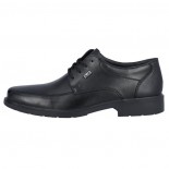 Pantofi piele naturala barbati - negru, Rieker - relax, confort, impermeabil - B0013-00-Negru