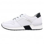 Pantofi piele naturala dama - alb, Rieker - relax, confort - N7625-80-Alb