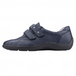 Pantofi piele naturala dama - bleumarin, Waldlaufer - relax, confort, ortopedic - 496301-172-002-Henni-Bleumarin
