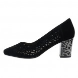 Pantofi piele naturala dama - negru, Epica - toc mediu - JIXQ675-X786-P8563BT-01-I-Negru