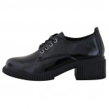 Pantofi piele naturala dama - negru, Pass Collection - toc mic - J8B21601-01-L-Negru