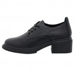 Pantofi piele naturala dama - negru, Pass Collection - toc mic - J8B21601-01-N-Negru